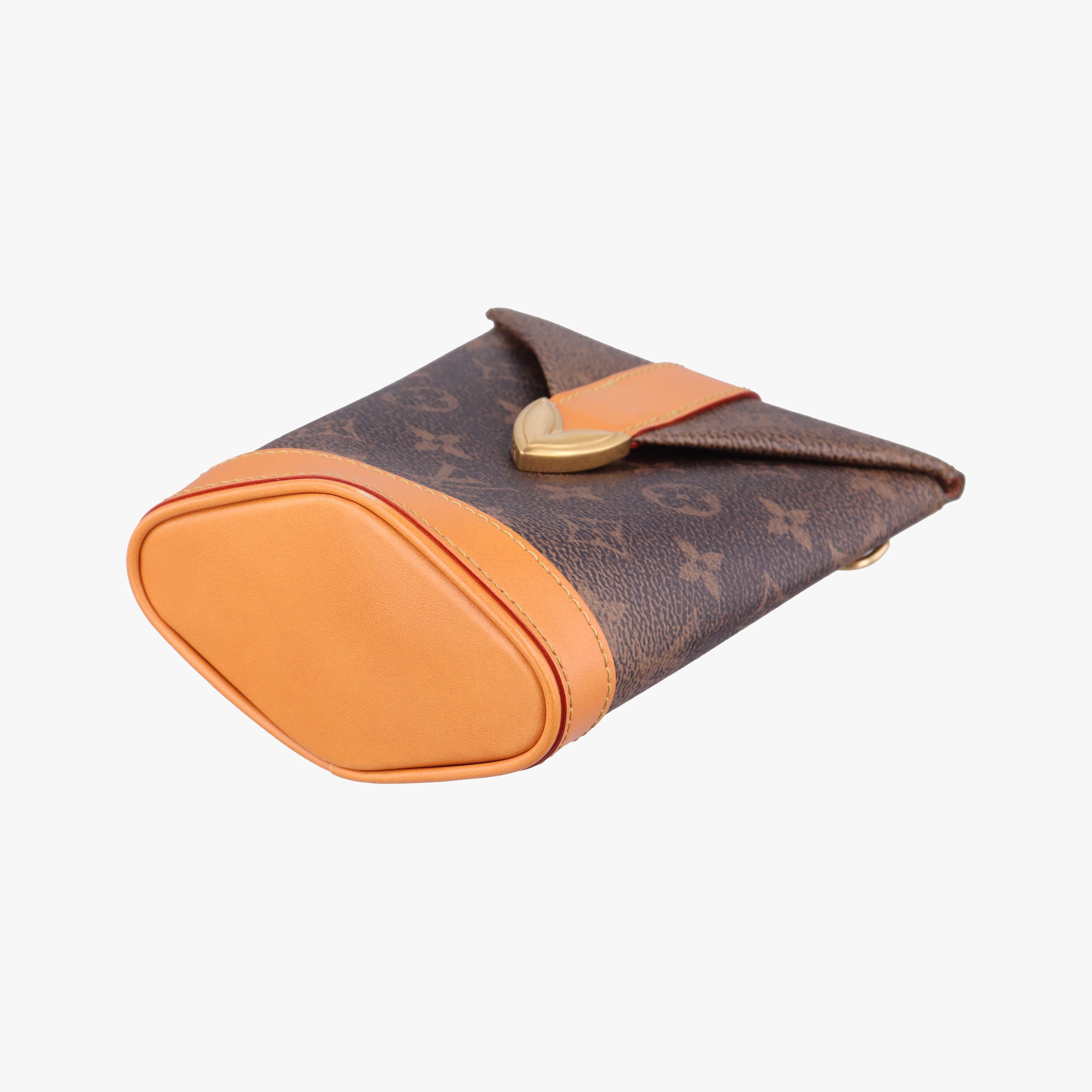 Pre-owned Louis Vuitton Envelope Pouch Brown Monogram Dust x Leather M11629 shoulderbag | stylenewstar