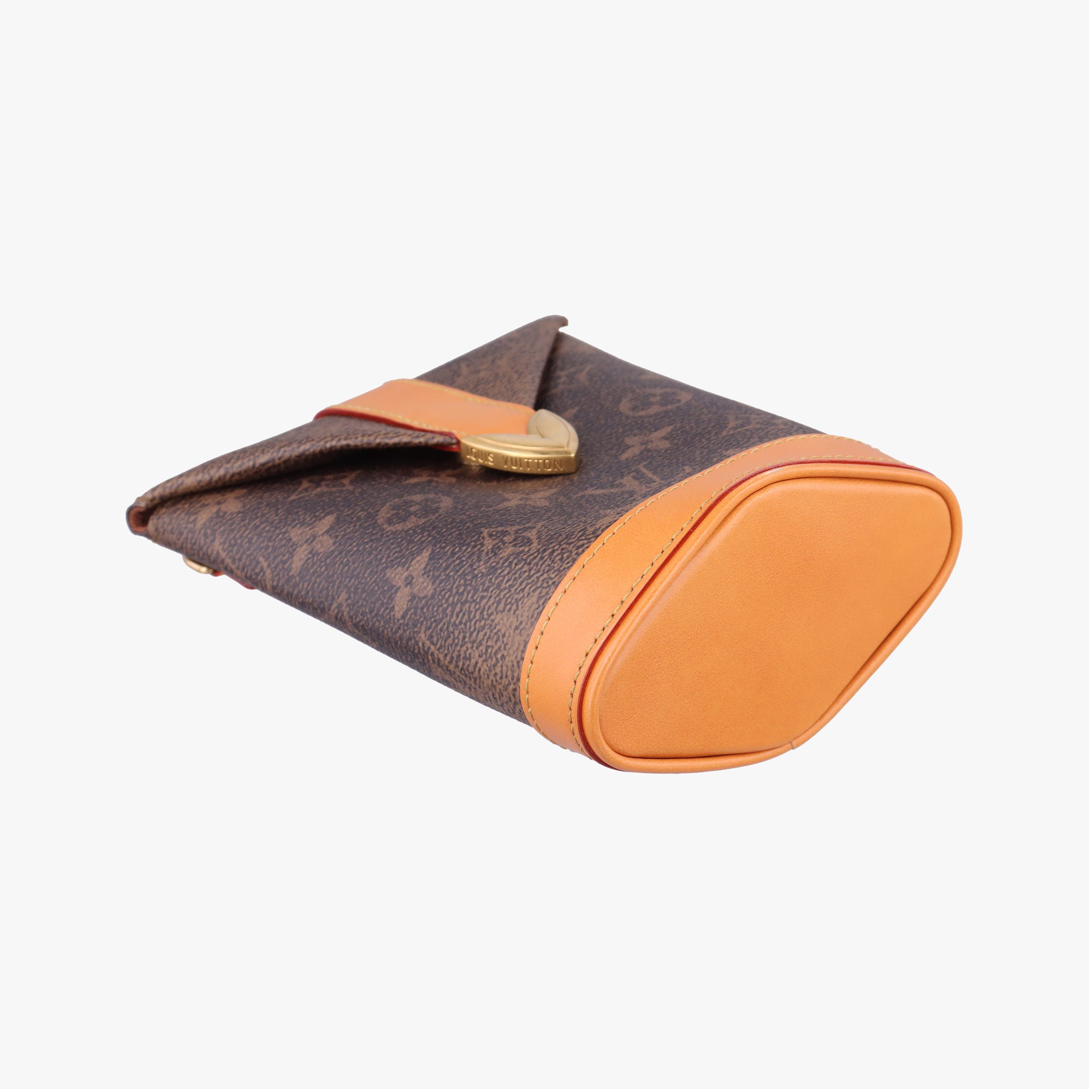 Pre-owned Louis Vuitton Envelope Pouch Brown Monogram Dust x Leather M11629 shoulderbag | stylenewstar
