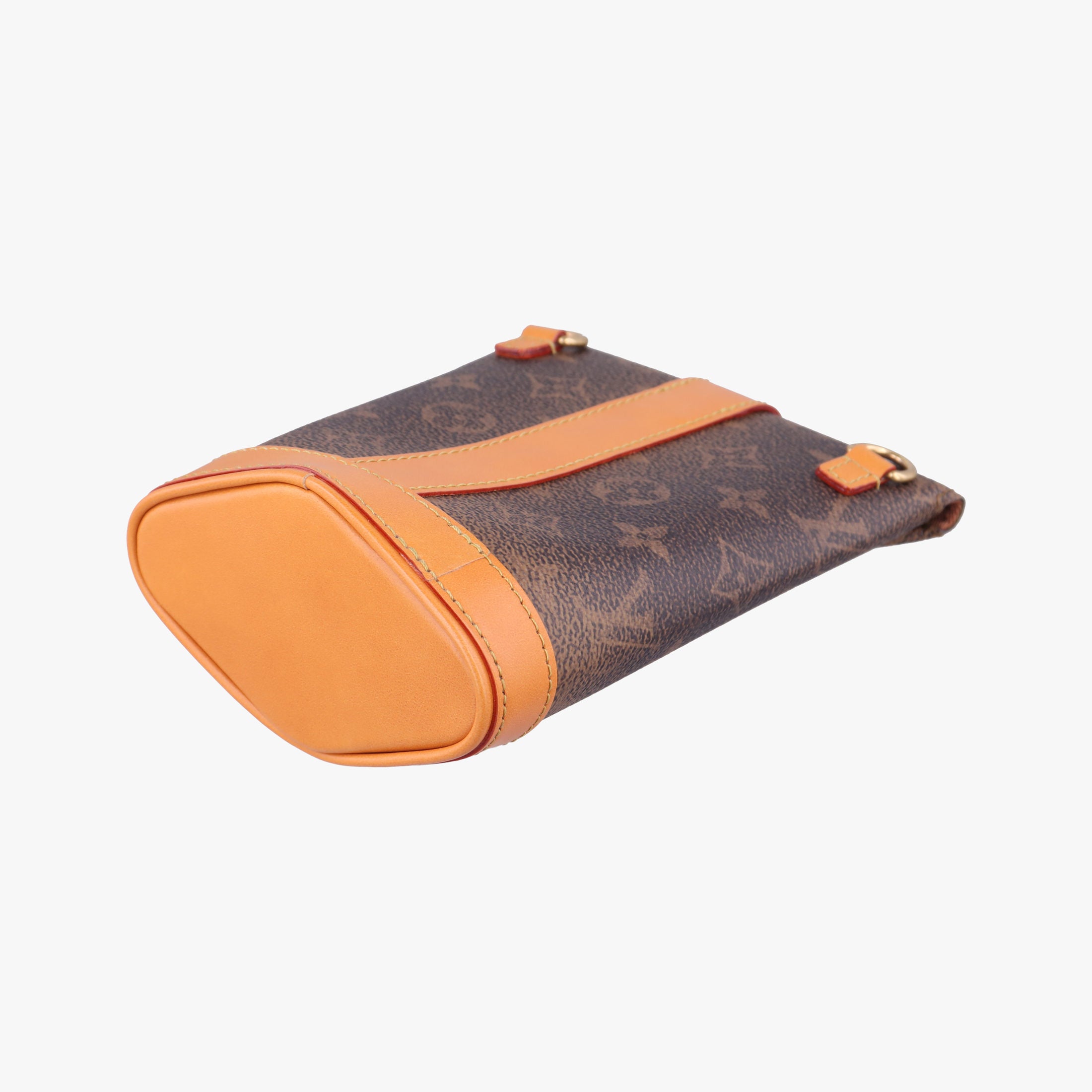 Pre-owned Louis Vuitton Envelope Pouch Brown Monogram Dust x Leather M11629 shoulderbag | stylenewstar