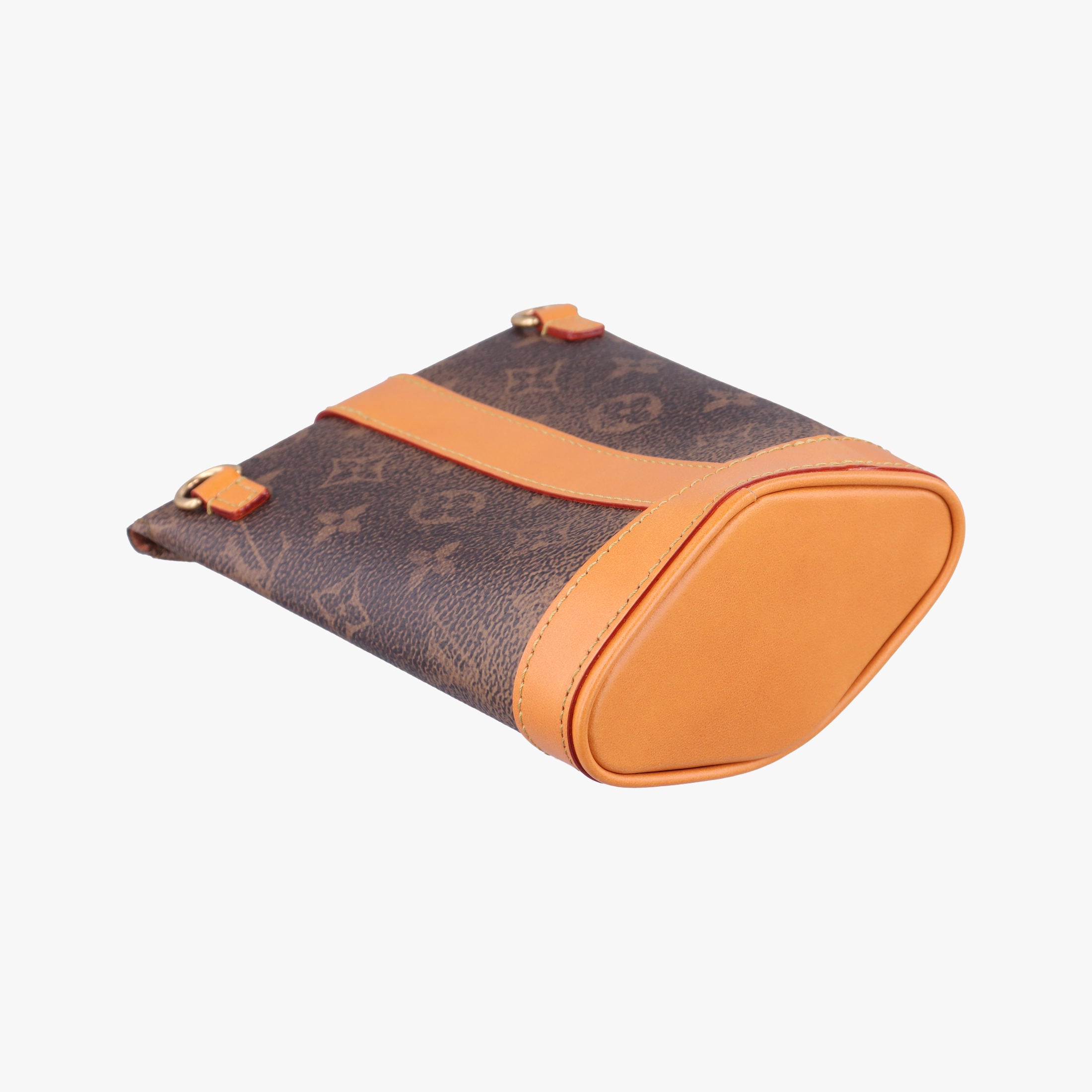 Pre-owned Louis Vuitton Envelope Pouch Brown Monogram Dust x Leather M11629 shoulderbag | stylenewstar
