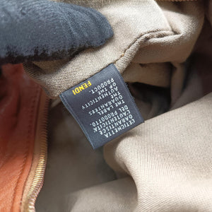 Pre-owned Fendi Mia Brown Leather 8BR631 shoulderbag | stylenewstar