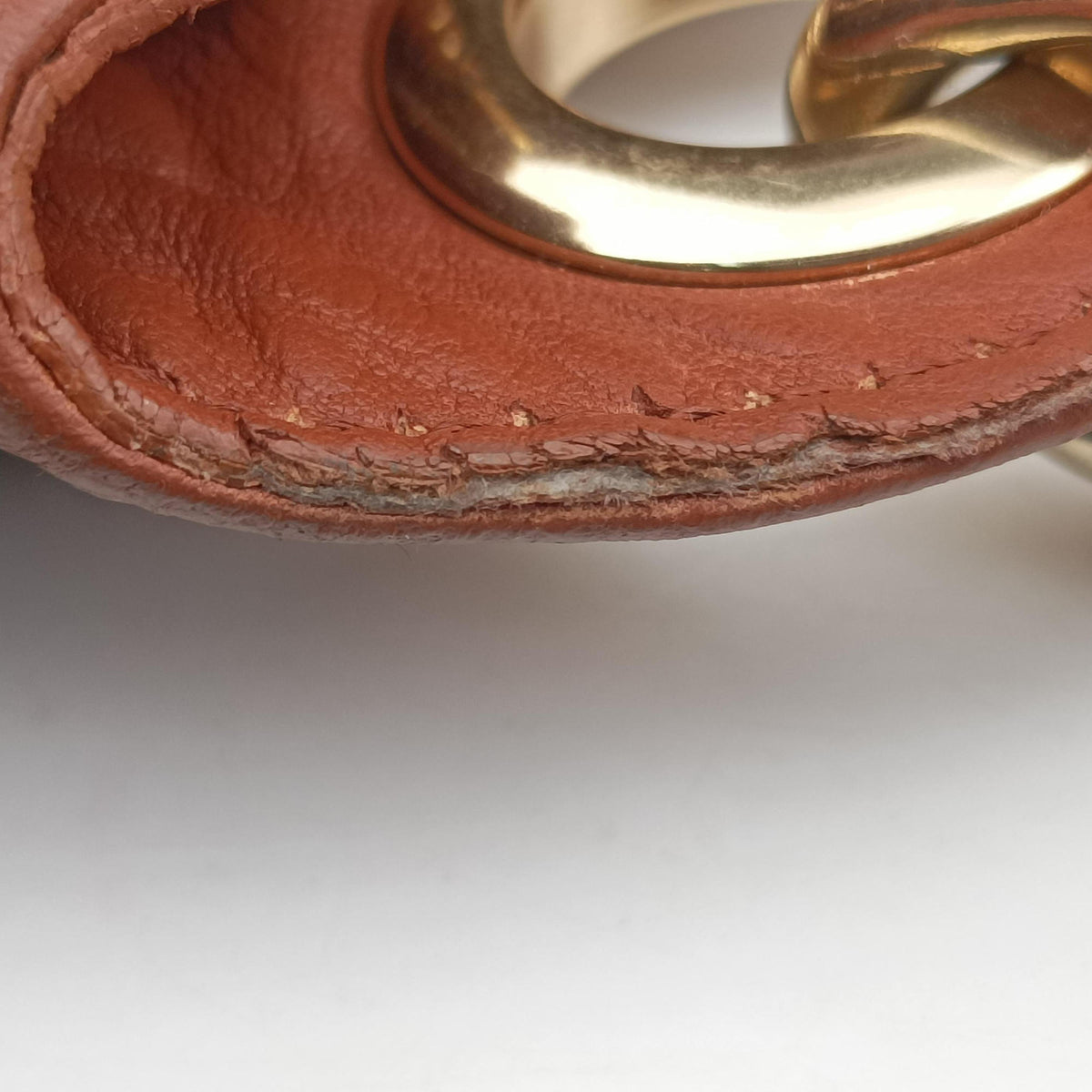 Pre-owned Fendi Mia Brown Leather 8BR631 shoulderbag | stylenewstar