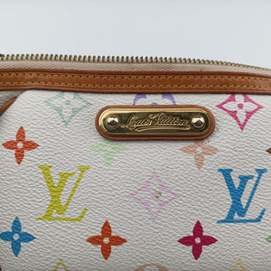 Pre-owned Louis Vuitton Pochette Mira MM Pouch white Monogram Multicolor M60096 handbag | stylenewstar