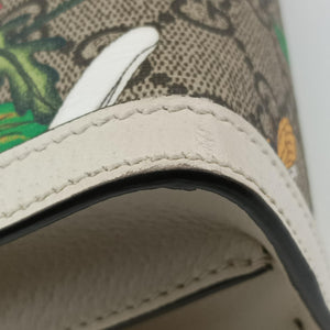 Vintage Gucci Ophidia Beige×White×Multicolor PVC coated canvas×Leather 503877 shoulderbag | stylenewstar