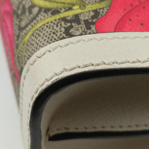 Vintage Gucci Ophidia Beige×White×Multicolor PVC coated canvas×Leather 503877 shoulderbag | stylenewstar