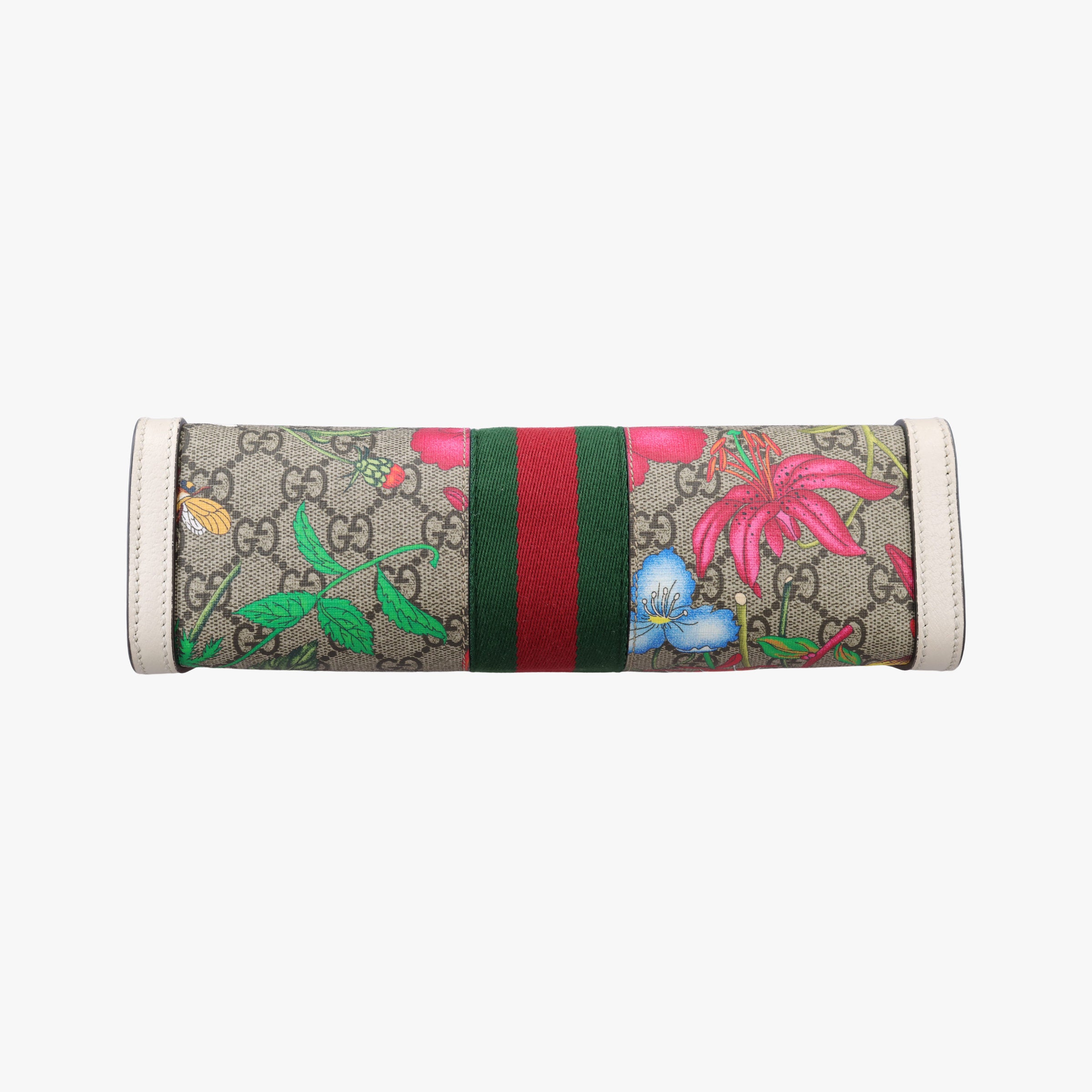 Vintage Gucci Ophidia Beige×White×Multicolor PVC coated canvas×Leather 503877 shoulderbag | stylenewstar