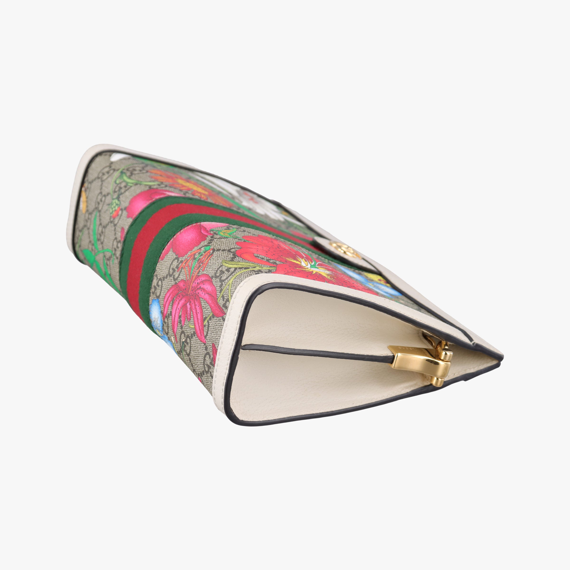 Vintage Gucci Ophidia Beige×White×Multicolor PVC coated canvas×Leather 503877 shoulderbag | stylenewstar