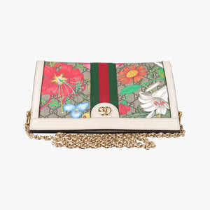 Vintage Gucci Ophidia Beige×White×Multicolor PVC coated canvas×Leather 503877 shoulderbag | stylenewstar