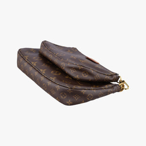 Pre-owned Louis Vuitton MULTI POCHETTE ACCESSOIRES MARRON×Khaki Monogram Canvas M44840 shoulderbag | stylenewstar