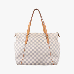 Pre-owned Louis Vuitton TOTALLY MM Azur Damier Canvas N51262 handbag | stylenewstar