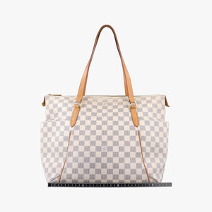 Pre-owned Louis Vuitton TOTALLY MM Azur Damier Canvas N51262 handbag | stylenewstar