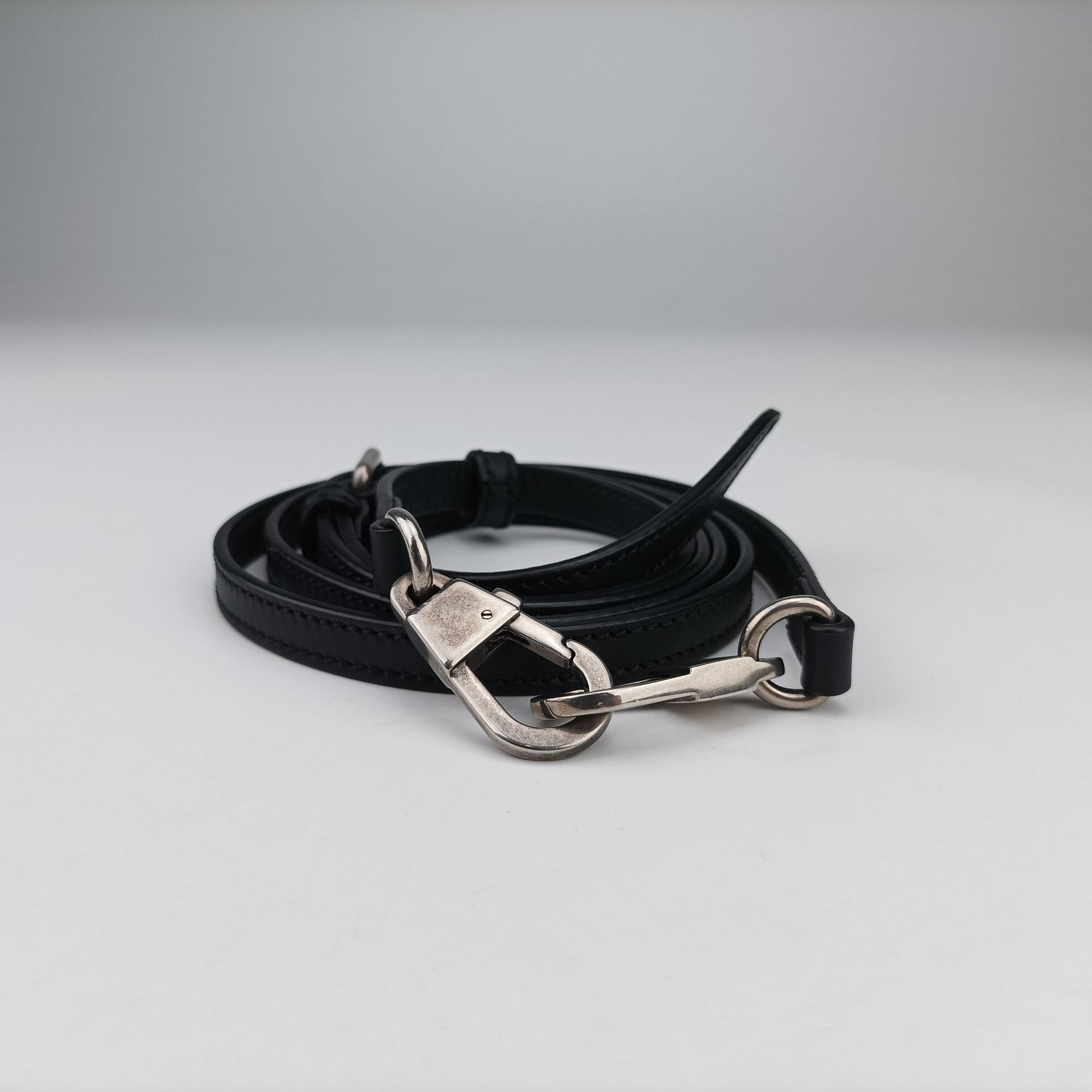 Pre-owned Gucci SEGA collaboration GUCCY print Black Leather 511189 shoulderbag | stylenewstar