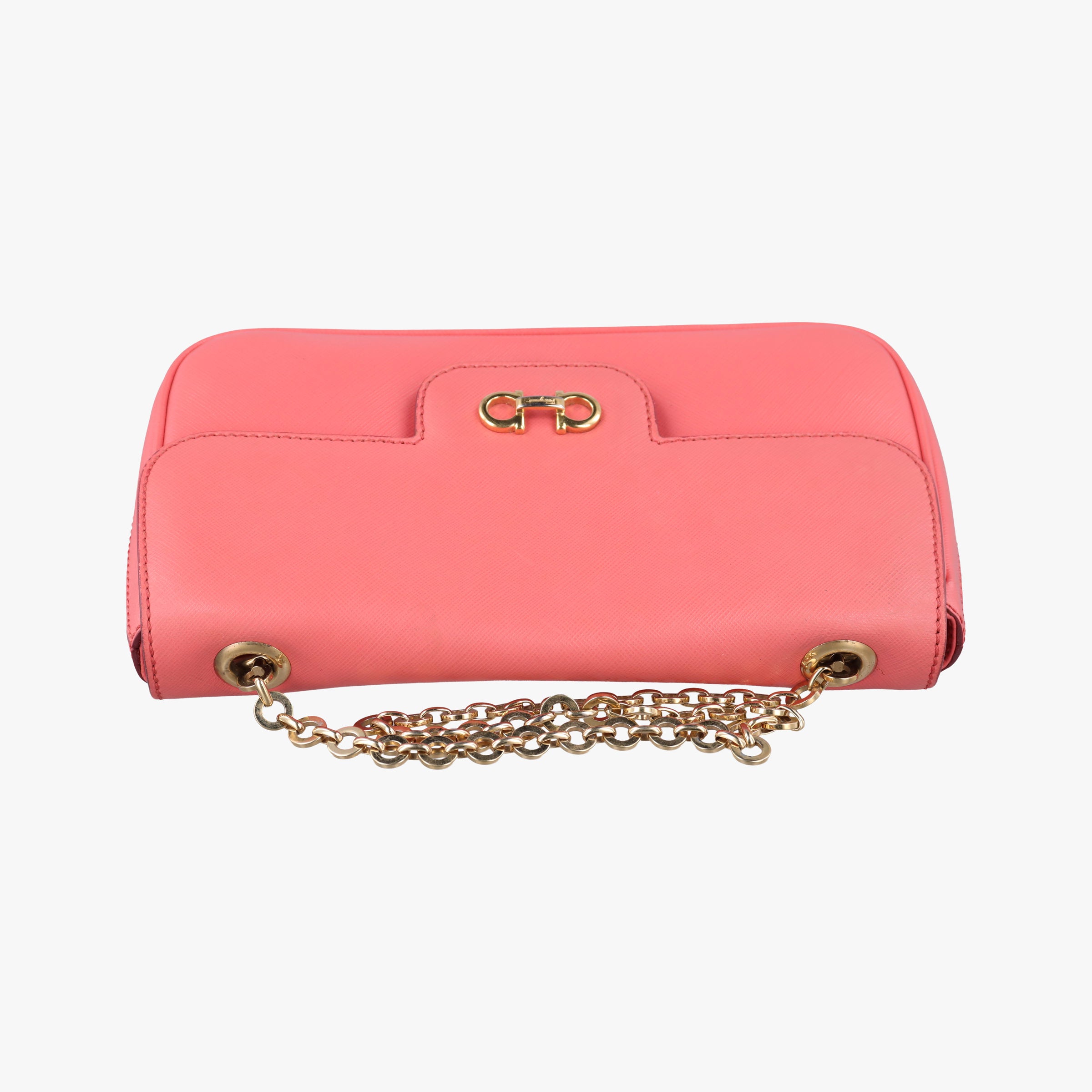 Vintage Ferragamo Gancini Pink Leather  shoulderbag | stylenewstar