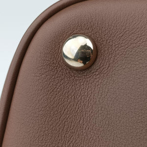 Pre-owned Gucci GG SUPREME DOME BEIGE×BROWN PVC coated canvas×Leather 309617 shoulderbag | stylenewstar