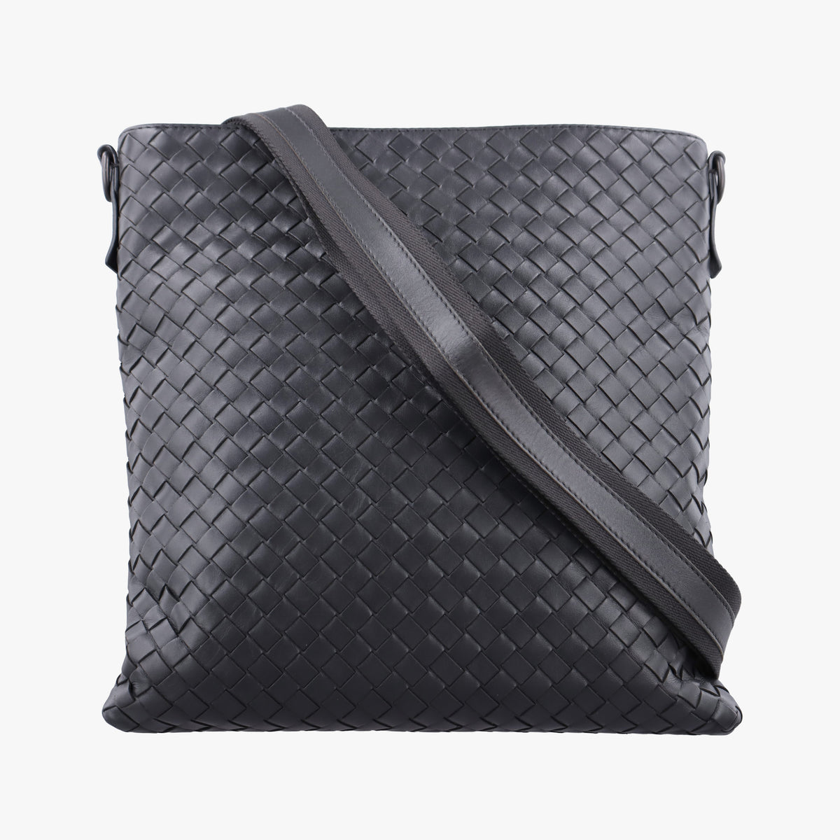 Vintage Bottega Veneta Intrecciato Grey lambskin  shoulderbag | stylenewstar