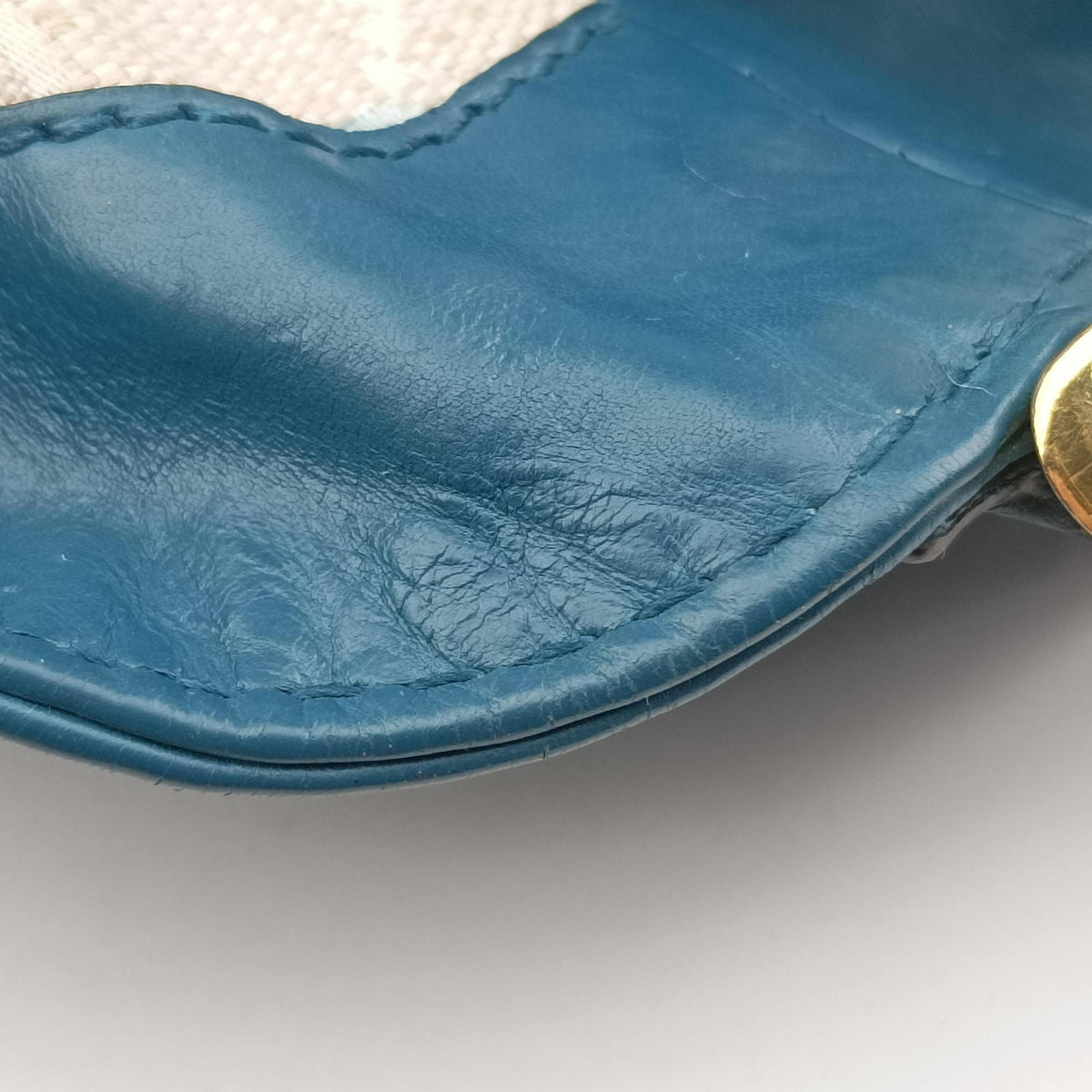 Pre-owned Gucci Soft Stirrup Blue Leather 296856 shoulderbag | stylenewstar