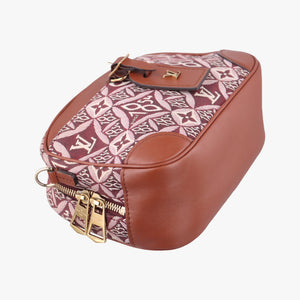 Secondhand Louis Vuitton SINCE1854 Deauville Mini brown×BORDEAUX Monogram jacquard×leather M45528 shoulderbag | stylenewstar