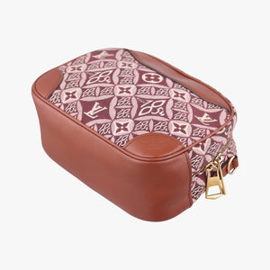 Secondhand Louis Vuitton SINCE1854 Deauville Mini brown×BORDEAUX Monogram jacquard×leather M45528 shoulderbag | stylenewstar