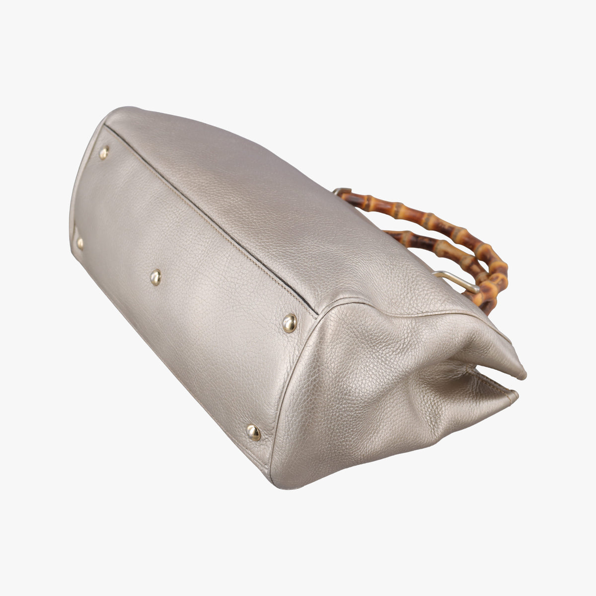 Pre-owned Gucci Bamboo Shopper Golden Leather 323660 shoulderbag | stylenewstar