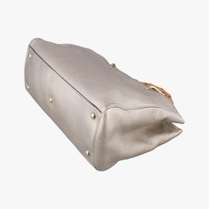 Pre-owned Gucci Bamboo Shopper Golden Leather 323660 shoulderbag | stylenewstar