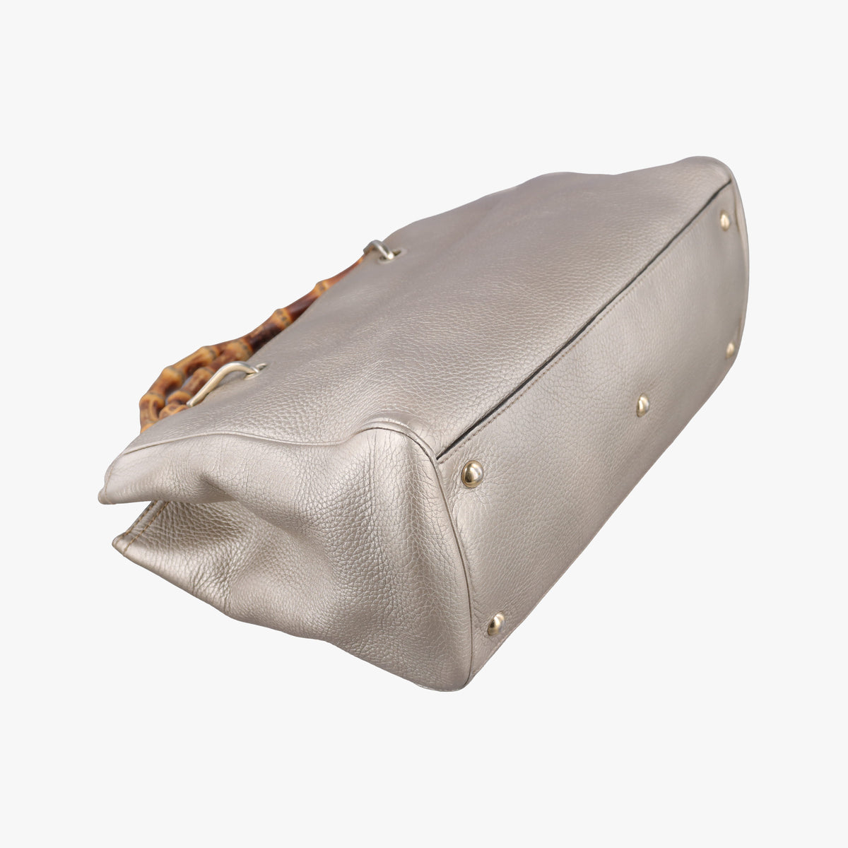Pre-owned Gucci Bamboo Shopper Golden Leather 323660 shoulderbag | stylenewstar