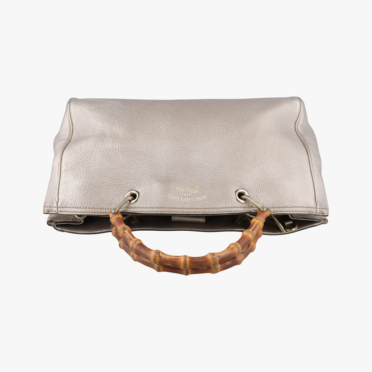 Pre-owned Gucci Bamboo Shopper Golden Leather 323660 shoulderbag | stylenewstar