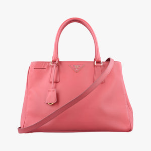 Pre-owned Prada Galleria Pink SAFFIANO Leather BN1786 shoulderbag | stylenewstar