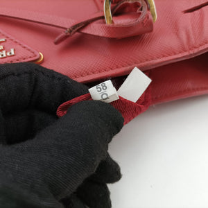 Pre-owned Prada Galleria Pink SAFFIANO Leather BN1786 shoulderbag | stylenewstar