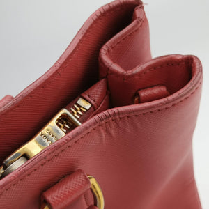 Pre-owned Prada Galleria Pink SAFFIANO Leather BN1786 shoulderbag | stylenewstar