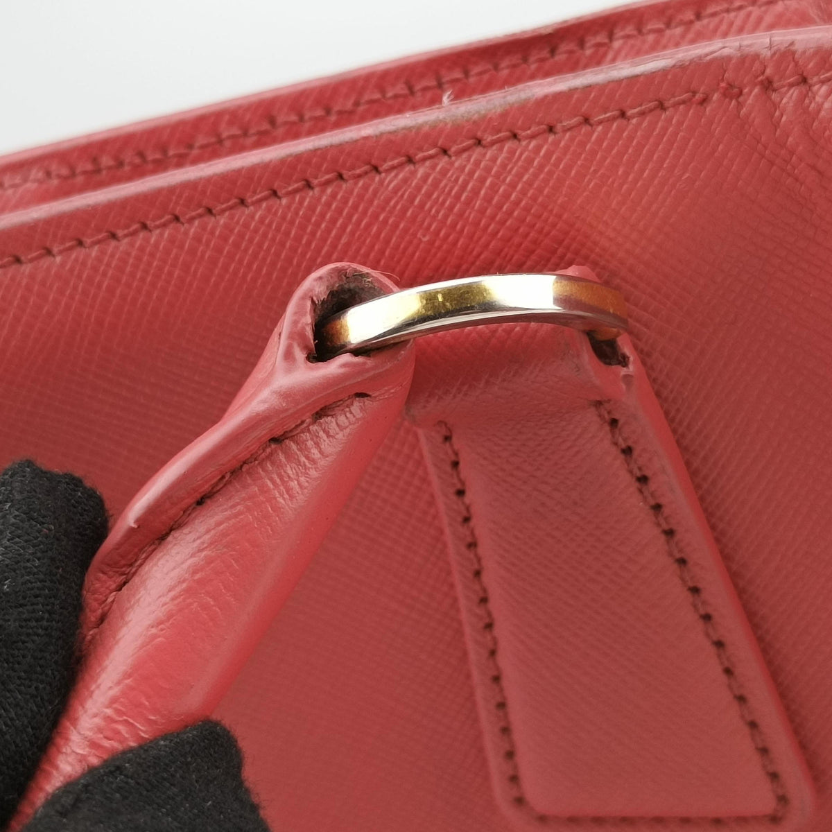 Pre-owned Prada Galleria Pink SAFFIANO Leather BN1786 shoulderbag | stylenewstar