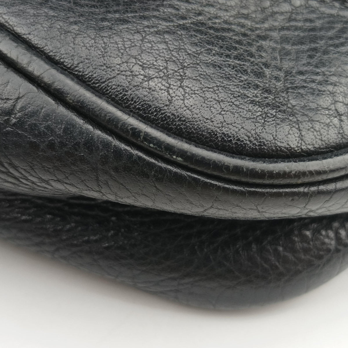 Pre-owned Fendi Fendista Pochette Black Leather 8M0276 shoulderbag | stylenewstar