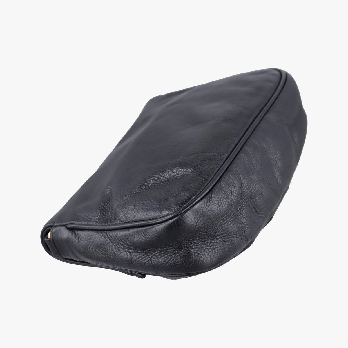 Pre-owned Fendi Fendista Pochette Black Leather 8M0276 shoulderbag | stylenewstar