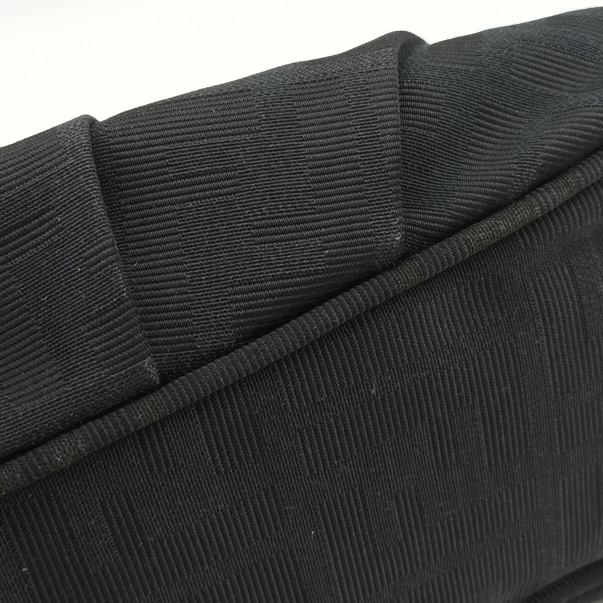 Pre-owned Fendi Mia Flap Black canvas 8BR614 shoulderbag | stylenewstar