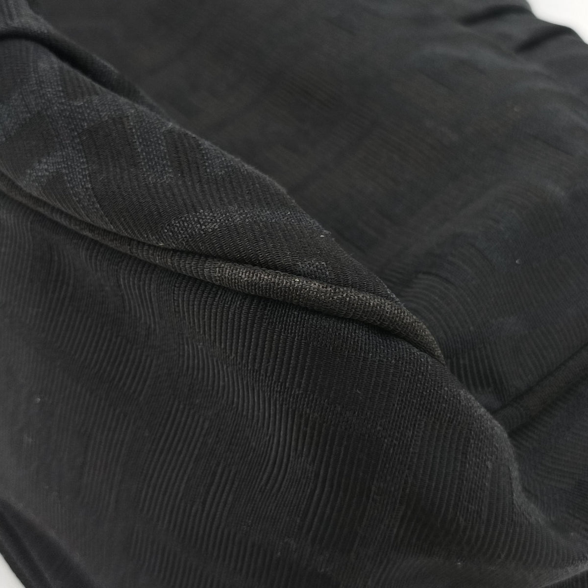 Pre-owned Fendi Mia Flap Black canvas 8BR614 shoulderbag | stylenewstar