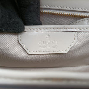 Pre-owned Gucci New Bamboo White Leather 675797 shoulderbag | stylenewstar