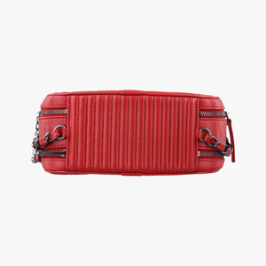 Pre-owned Chanel Coco Boy Camera Case Red lambskin A92655 shoulderbag | stylenewstar