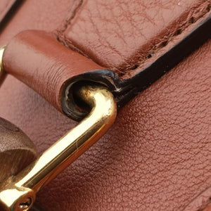 Secondhand Gucci Diana Jumbo GG Mini Brown leather 655661 shoulderbag | stylenewstar