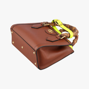 Secondhand Gucci Diana Jumbo GG Mini Brown leather 655661 shoulderbag | stylenewstar