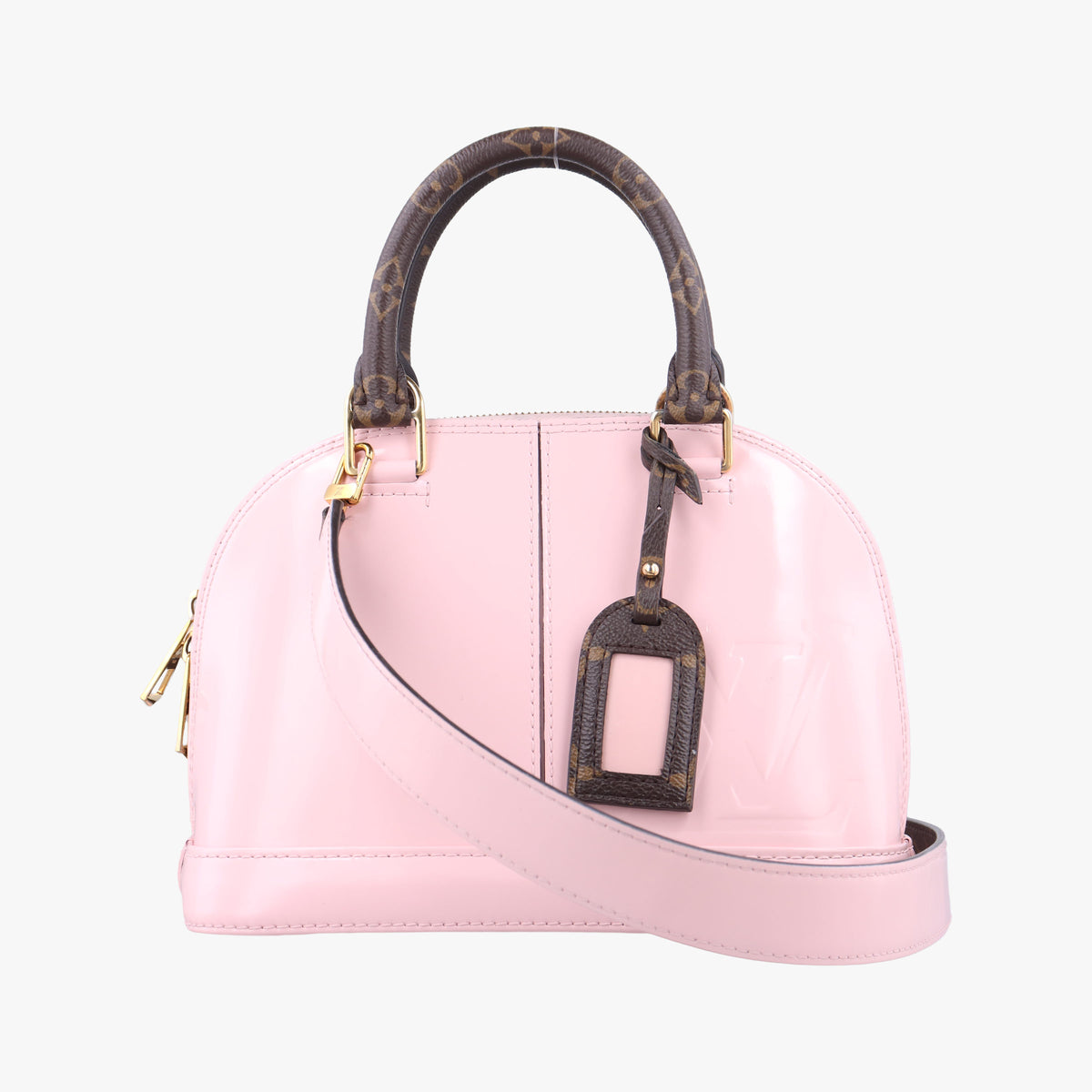 Pre-owned Louis Vuitton Alma BB ROSE BALLERIN Vernis M51949 shoulderbag | stylenewstar