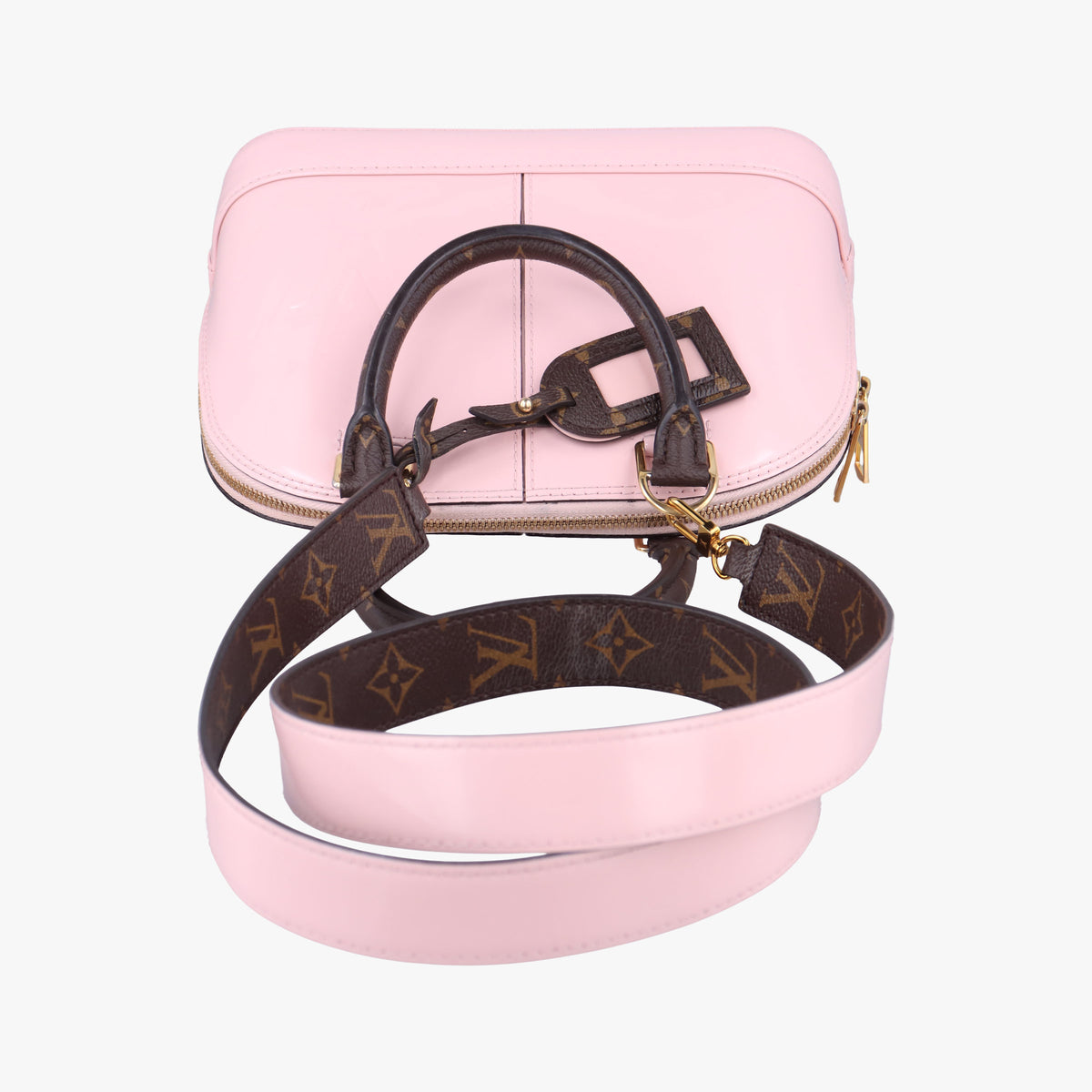 Pre-owned Louis Vuitton Alma BB ROSE BALLERIN Vernis M51949 shoulderbag | stylenewstar
