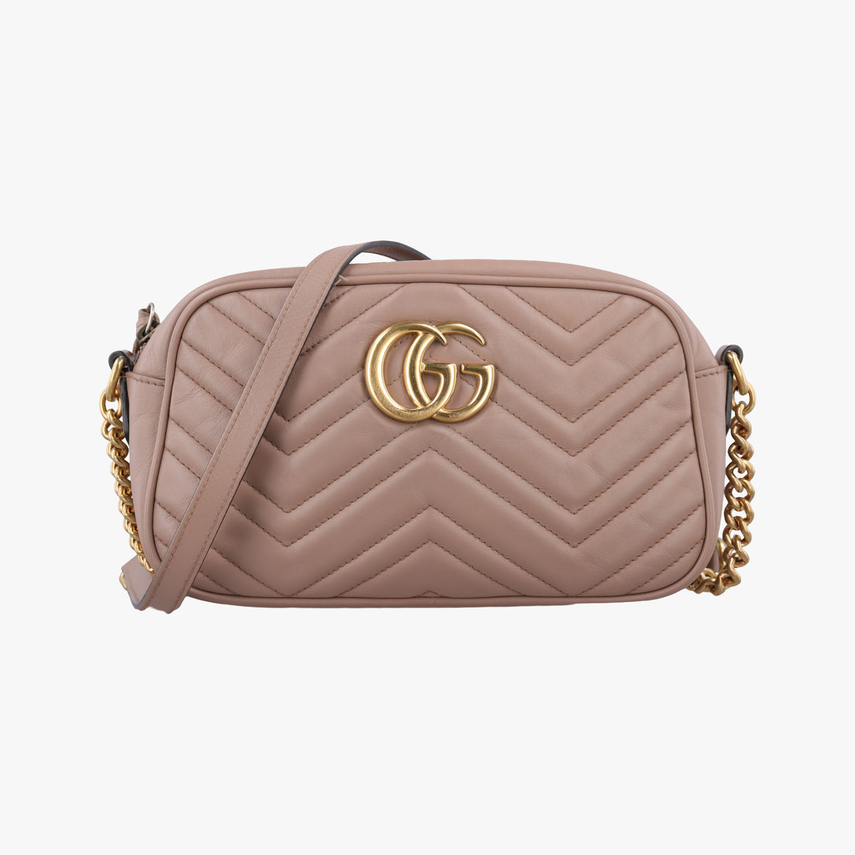 Vintage Gucci GG Marmont Beige Leather 447632 shoulderbag | stylenewstar