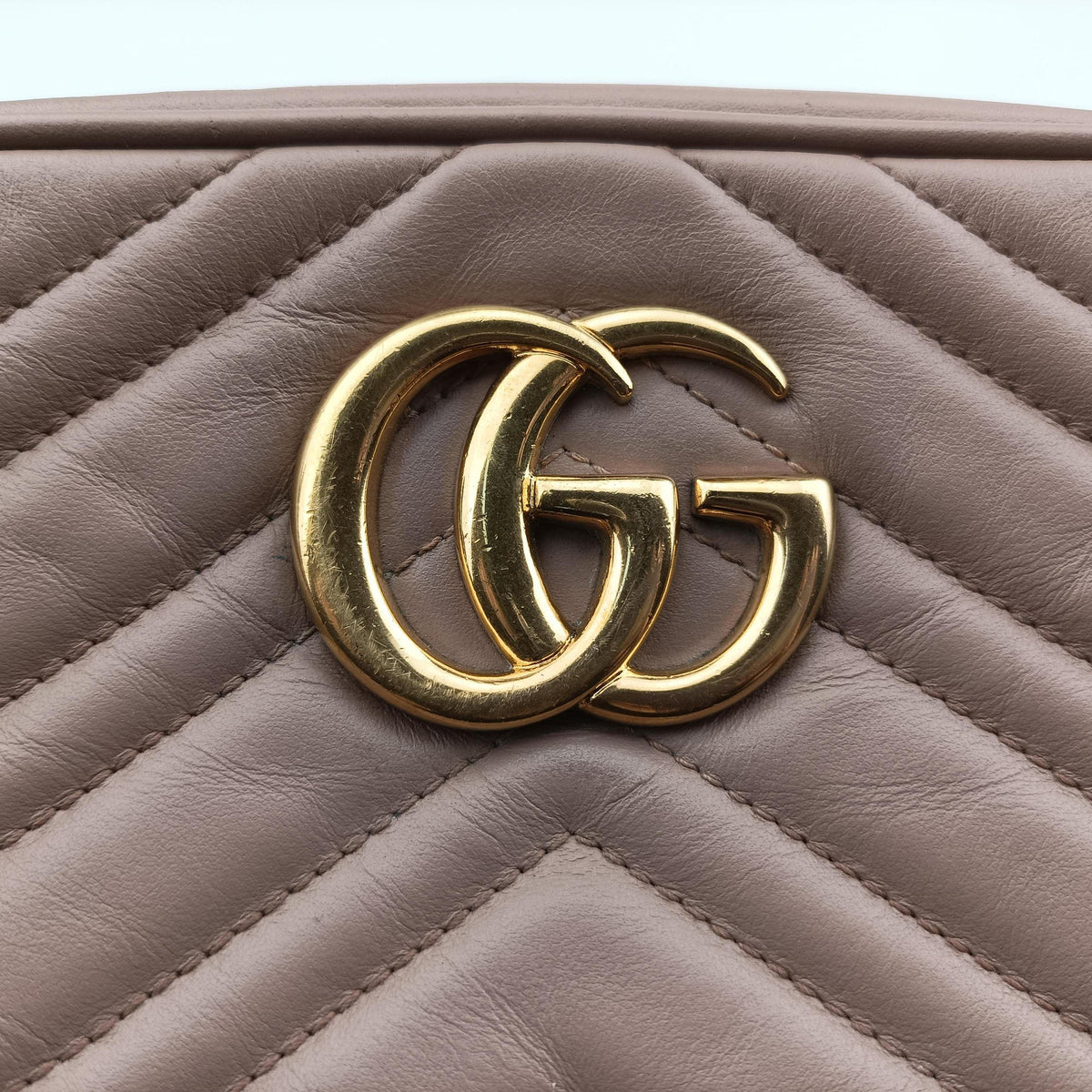 Vintage Gucci GG Marmont Beige Leather 447632 shoulderbag | stylenewstar