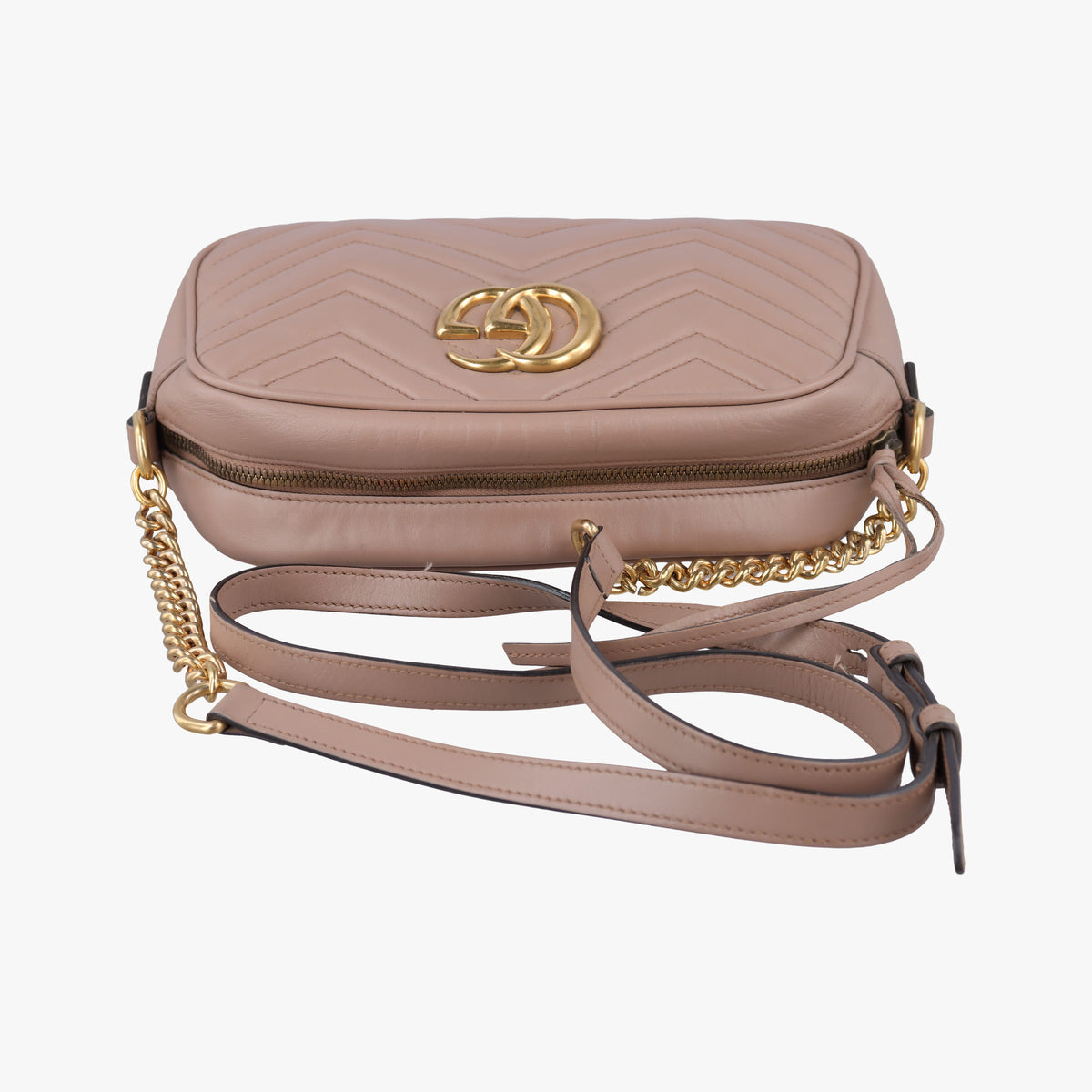 Vintage Gucci GG Marmont Beige Leather 447632 shoulderbag | stylenewstar