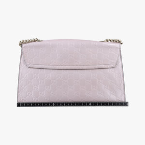 Pre-owned Gucci Emily Pink Patent Leather 295402 shoulderbag | stylenewstar