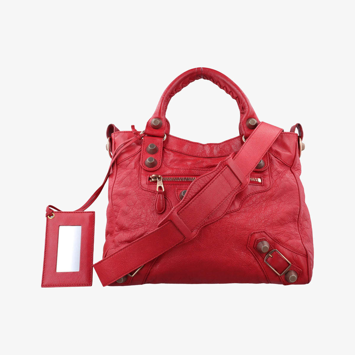 Vintage Balenciaga Giant 21 City Red lambskin  shoulderbag | stylenewstar