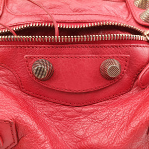 Vintage Balenciaga Giant 21 City Red lambskin  shoulderbag | stylenewstar