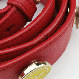 Pre-owned Christian Dior Lady Dior Red lambskin  shoulderbag | stylenewstar