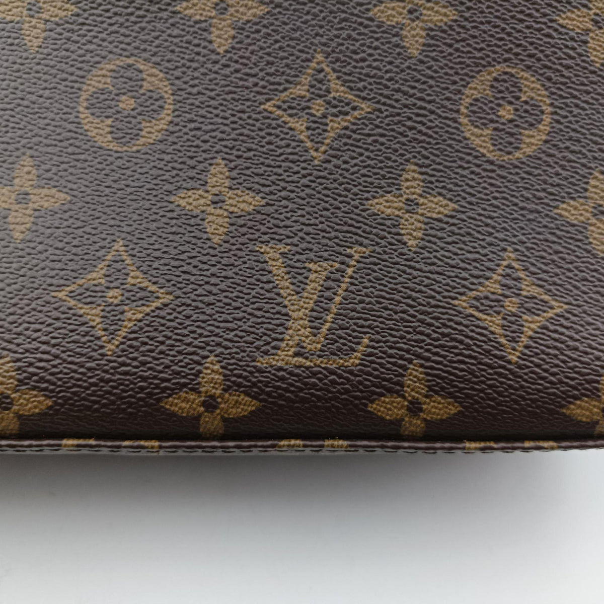 Vintage Louis Vuitton SAINT MICHEL brown×COQUELICOT Monogram Canvas×calf leather M44031 shoulderbag | stylenewstar