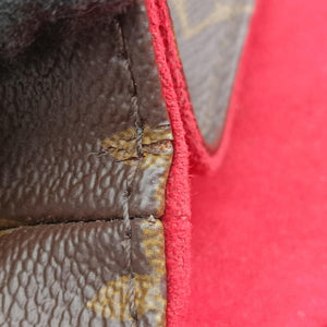 Vintage Louis Vuitton SAINT MICHEL brown×COQUELICOT Monogram Canvas×calf leather M44031 shoulderbag | stylenewstar