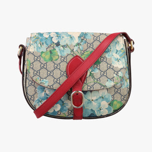 Pre-owned Gucci GG Blooms beige×Multicolour PVC coated canvas×Leather 432150 shoulderbag | stylenewstar